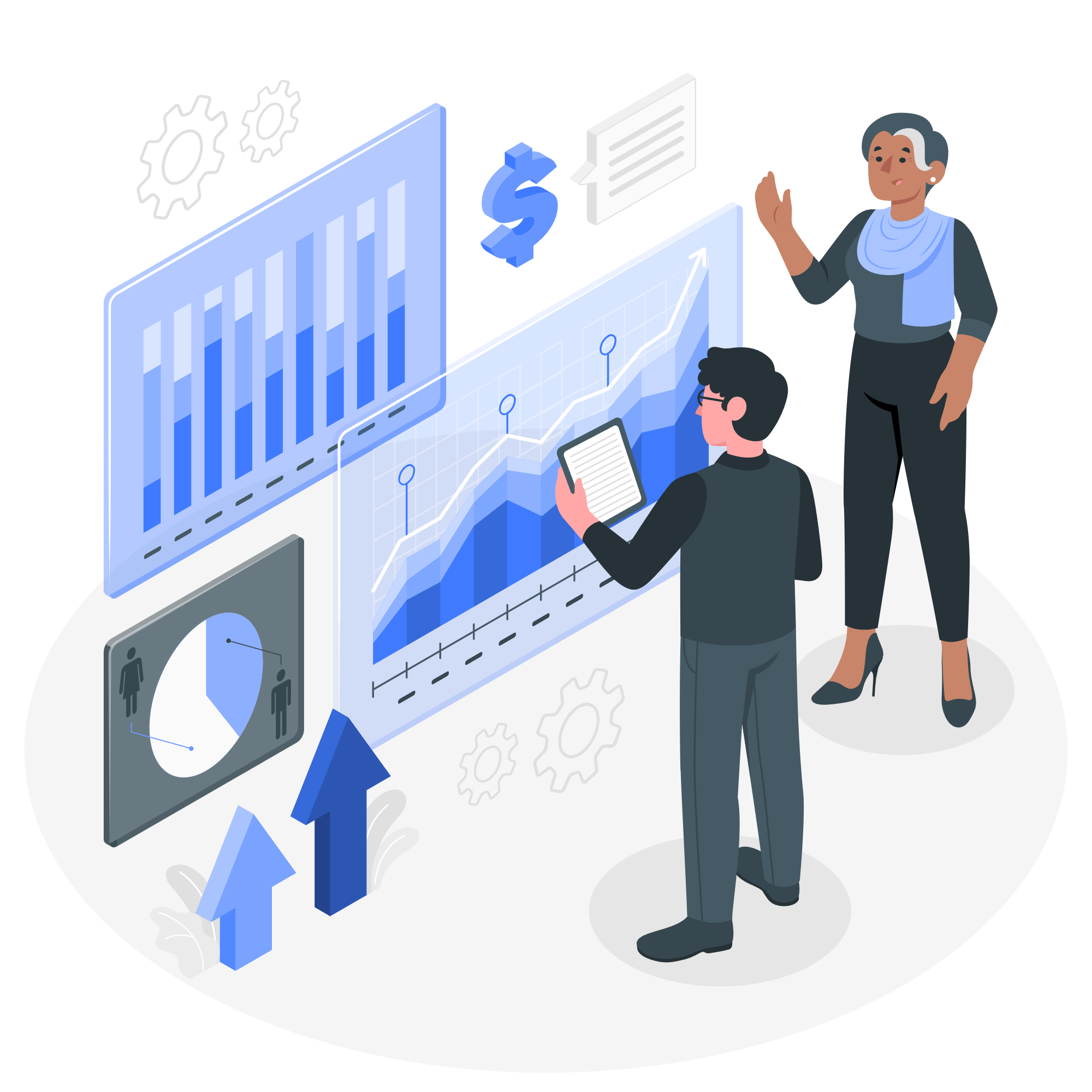 Illustration de réussite financière
